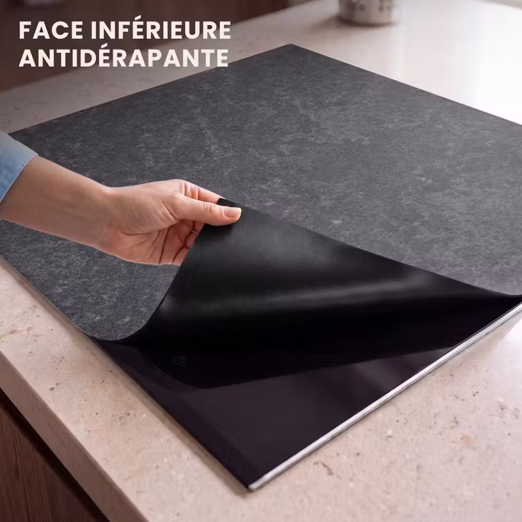 Protection plaque induction - Paysage nocturne en roche — 7