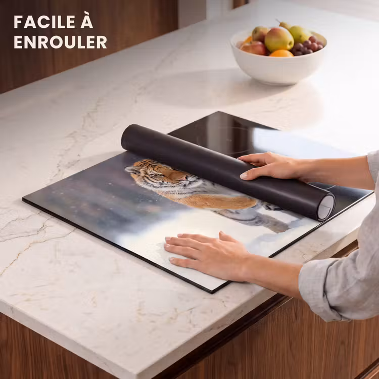 Protection plaque induction - Chasseur d'hiver en tenue — 6