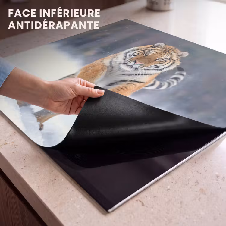 Protection plaque induction - Chasseur d'hiver en tenue — 7