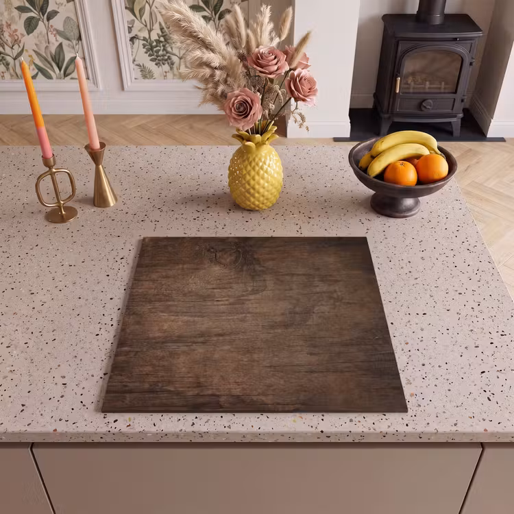 Protection plaque induction - Bois de grange antique — 3