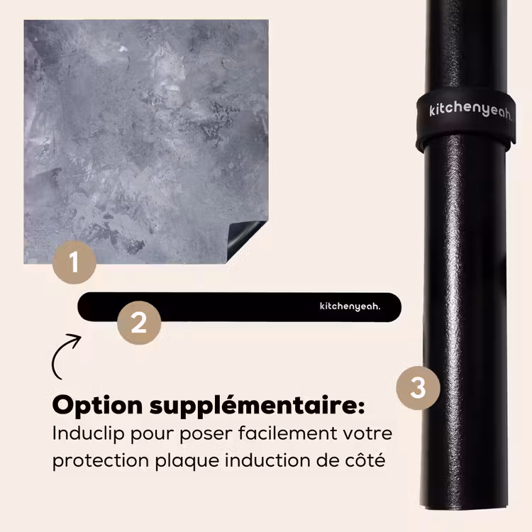 Protection plaque induction - Tableau gris nuageux — 8