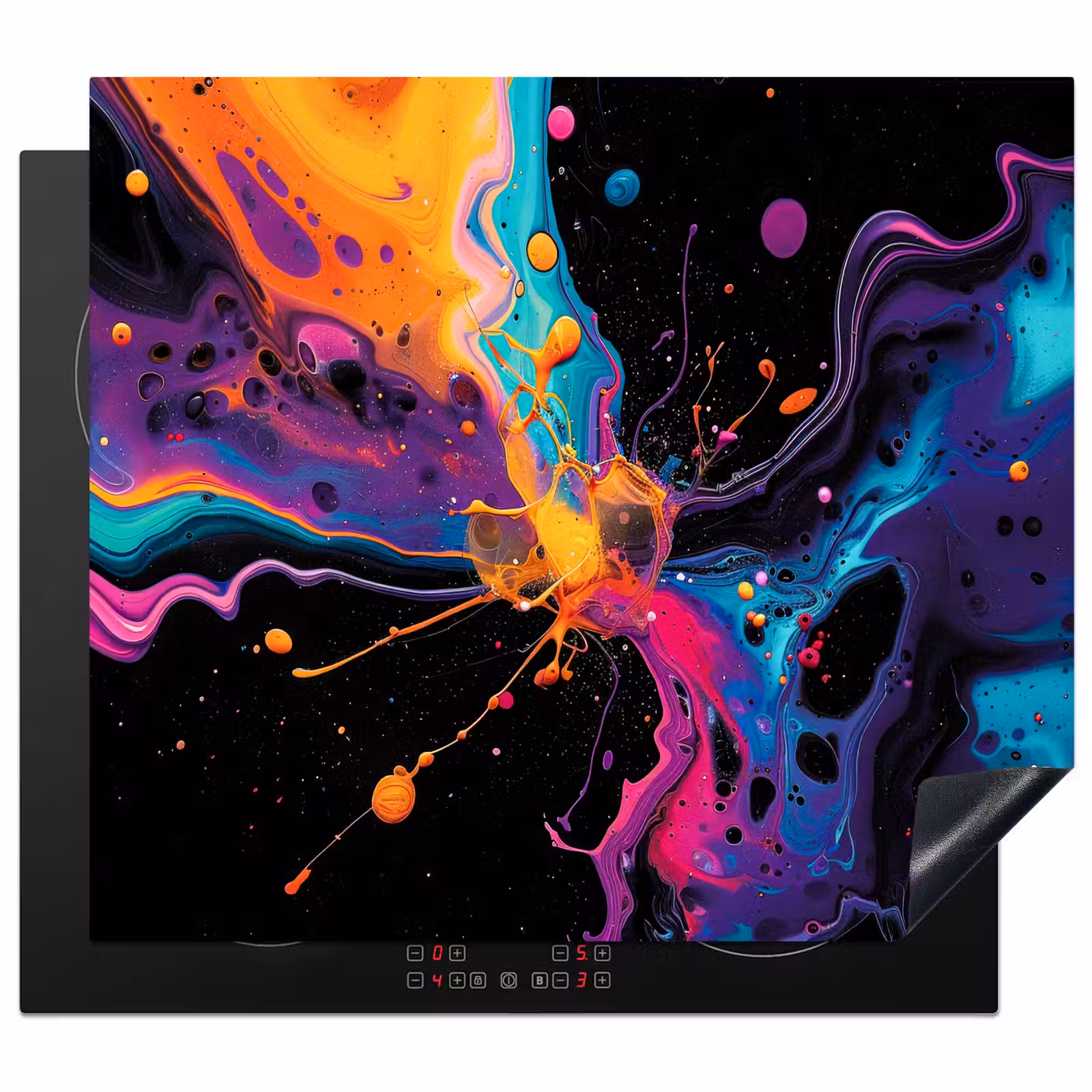 Protection plaque induction - Explosion cosmique des couleurs — 1