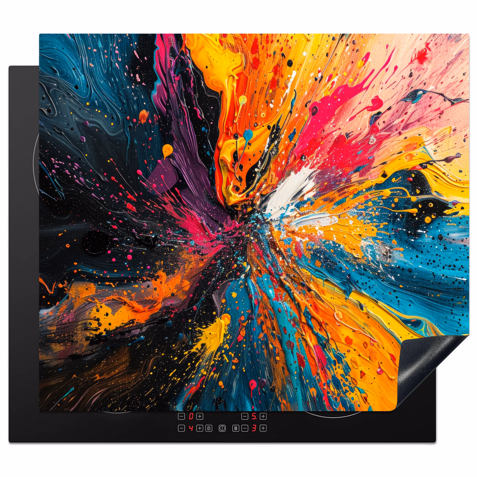 Protection plaque induction - Explosion cosmique des couleurs — 1