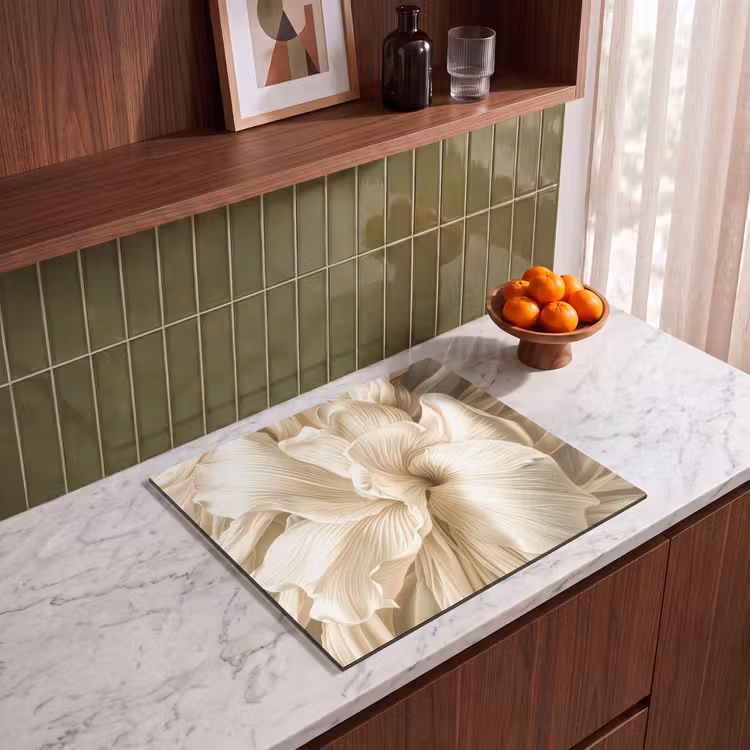 Protection plaque induction - Ondes de feuilles de soie — 4