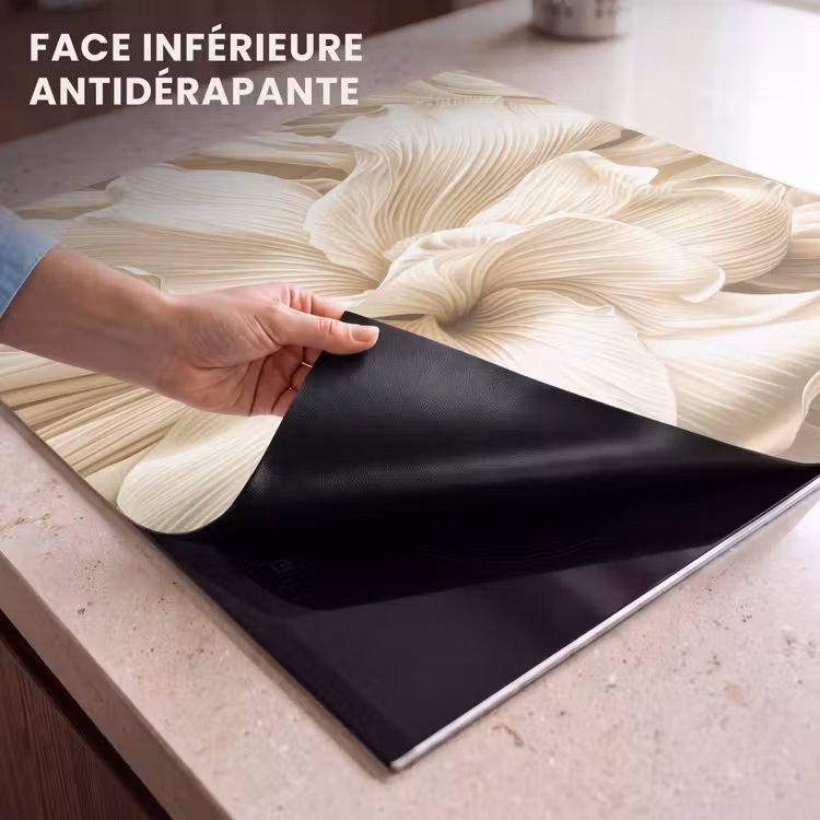 Protection plaque induction - Ondes de feuilles de soie — 7