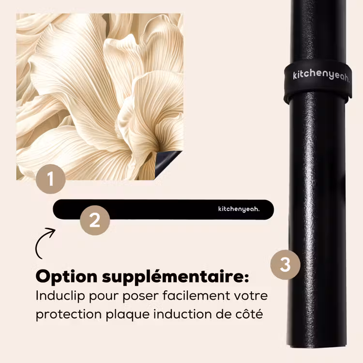 Protection plaque induction - Ondes de feuilles de soie — 8