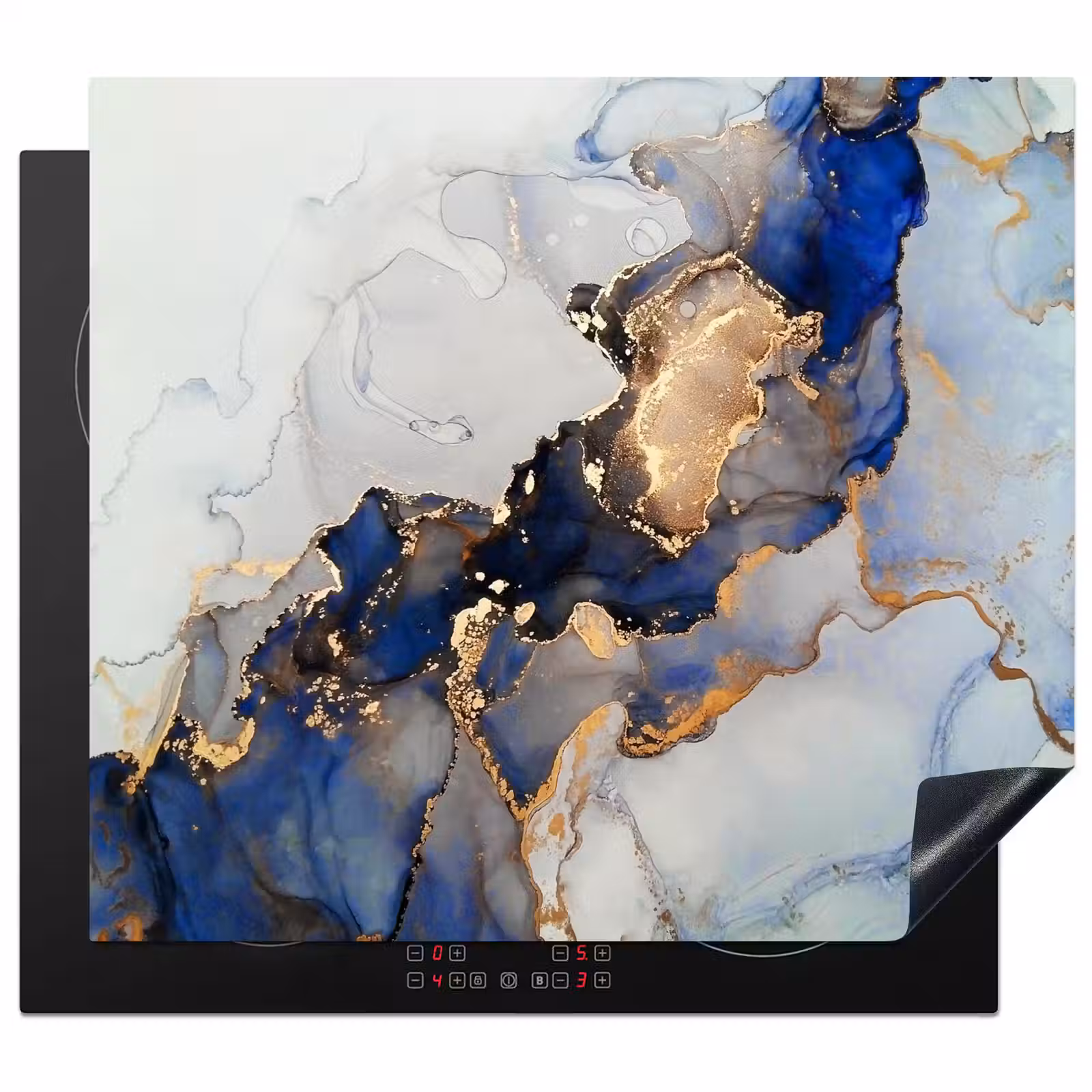 Protection plaque induction - Rêves bleus et veines d'or — 1