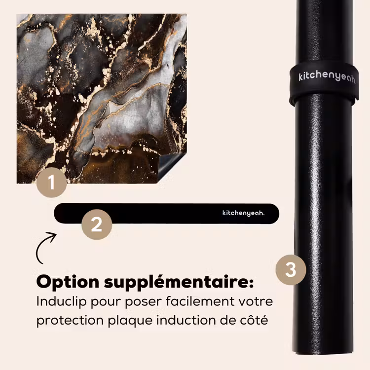 Protection plaque induction - Marbre terreux Luxe — 8