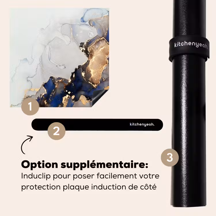 Protection plaque induction - Rêves bleus et veines d'or — 8