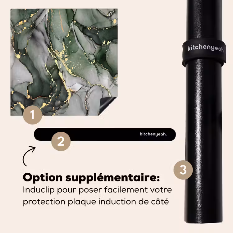 Protection plaque induction - Veines d'or sur paysage liquide — 8