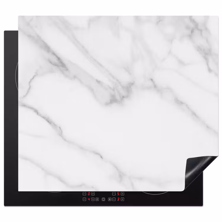 Protection plaque induction - Marbre blanc Zen — 1