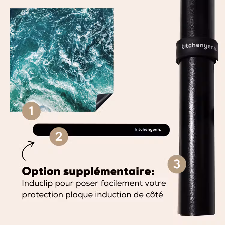 Protection plaque induction - Vagues de mer féroces — 8