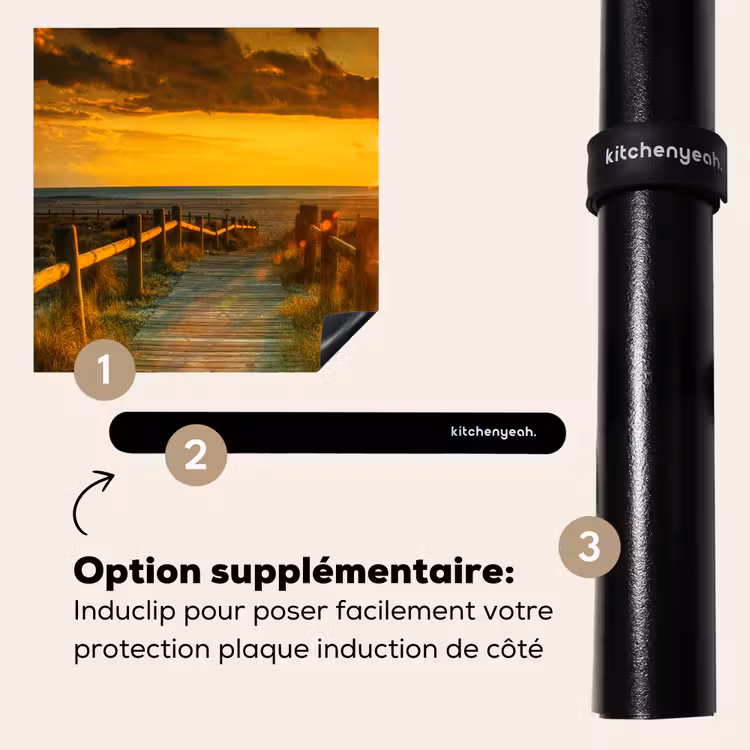 Protection plaque induction - Chemin de bois au coucher du soleil — 8