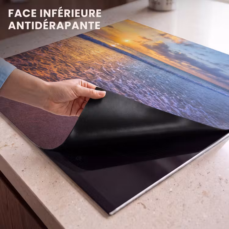 Protection plaque induction - Lumière du soir sur la ligne de marée — 7