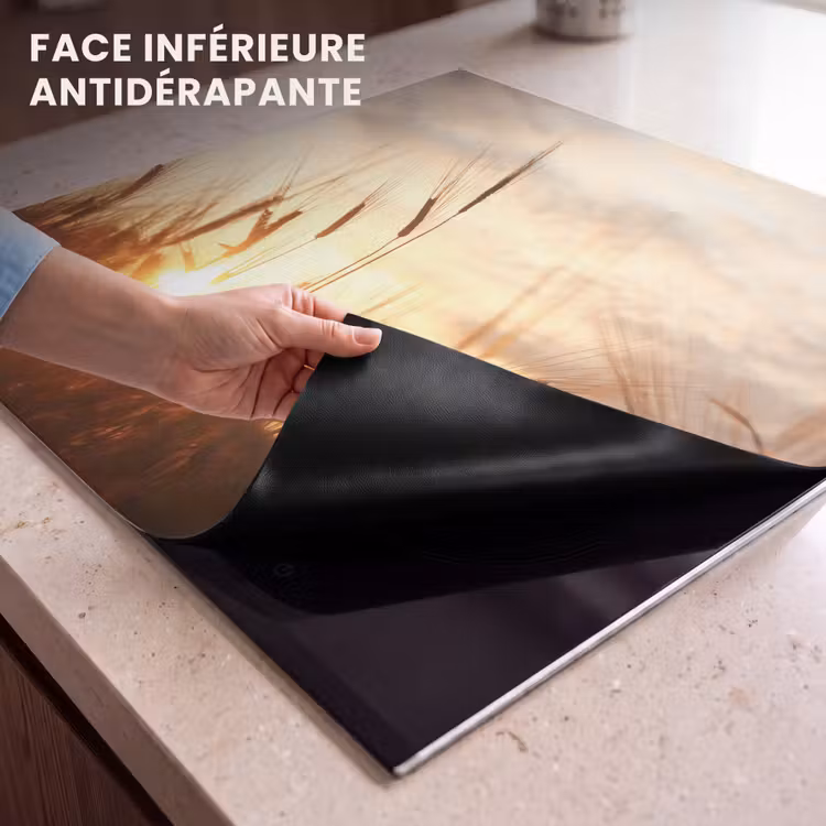 Protection plaque induction - Coucher de soleil sur le blé — 7