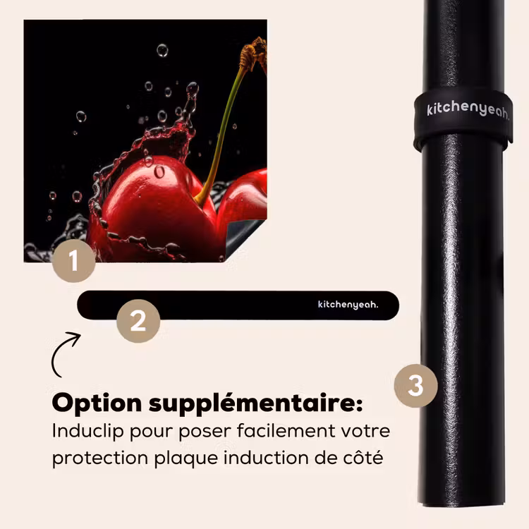 Protection plaque induction - Cerise - Rouge - Fruit - Eau - Noir — 8