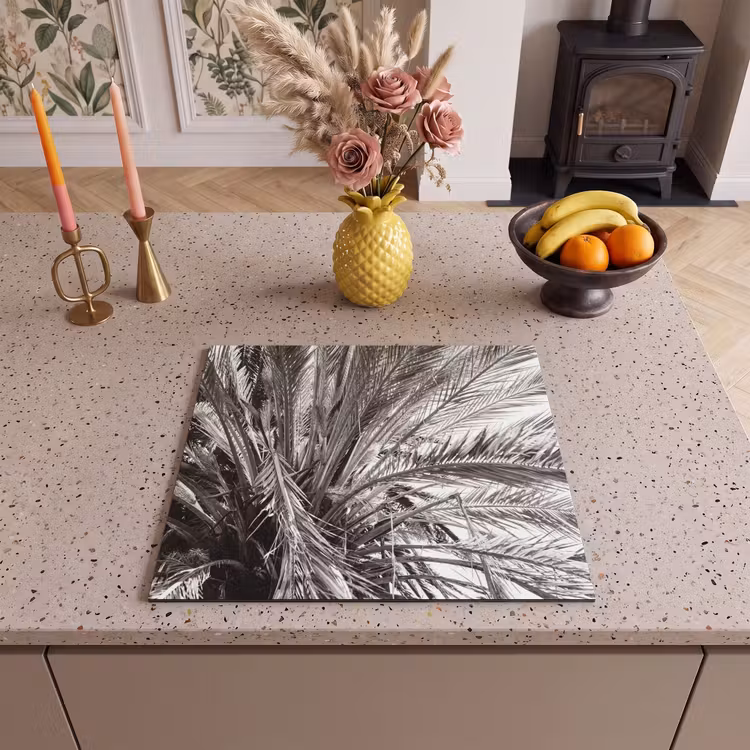 Protection plaque induction - Toit de palme monochrome — 3