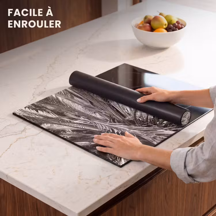 Protection plaque induction - Toit de palme monochrome — 6