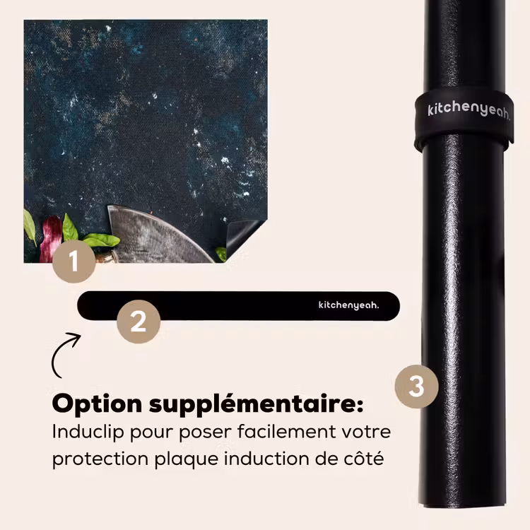 Protection plaque induction - Couteau de chef et ingrédients frais — 8
