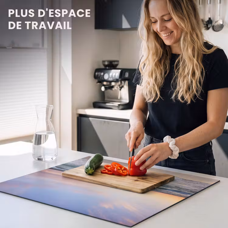 Protection plaque induction - Mer pastel à la lumière du soir — 5