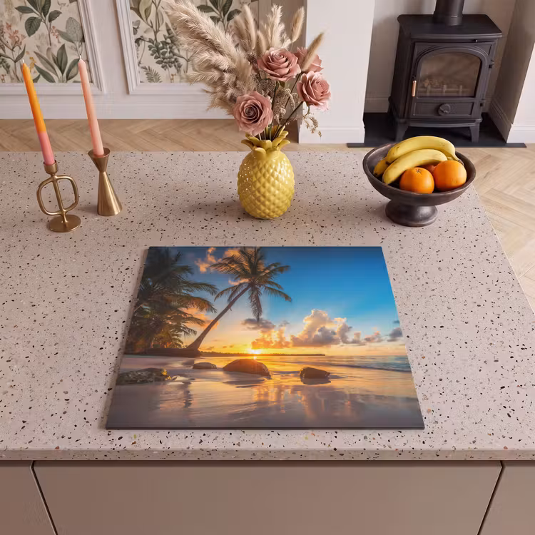 Protection plaque induction - Panorama paradisiaque du coucher de soleil — 3