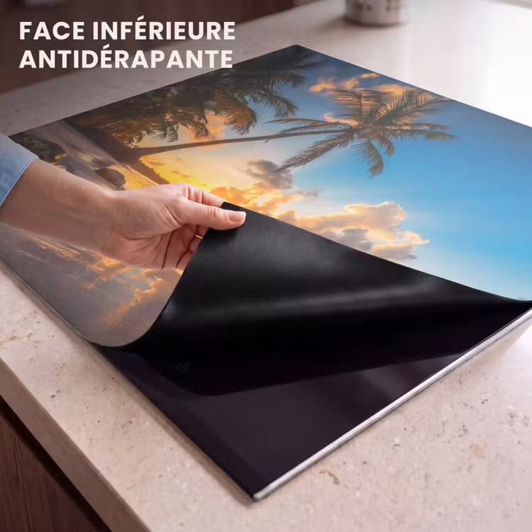 Protection plaque induction - Panorama paradisiaque du coucher de soleil — 7