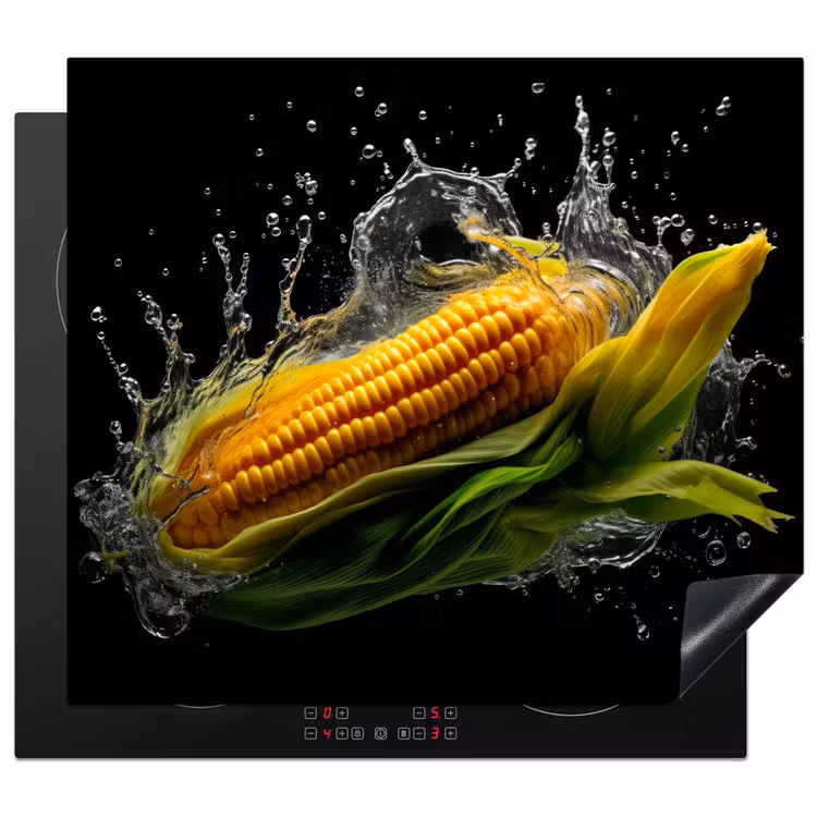 Protection plaque induction - Maïs - Légumes - Plantes - Noir - Eau — 1