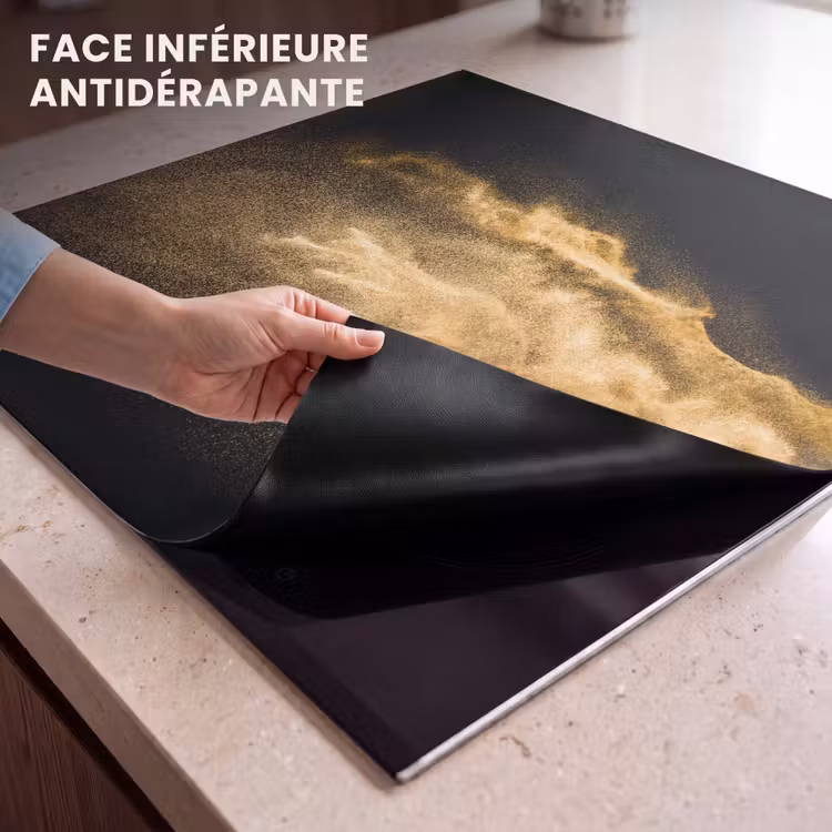 Protection plaque induction - Tempête de sable doré — 7
