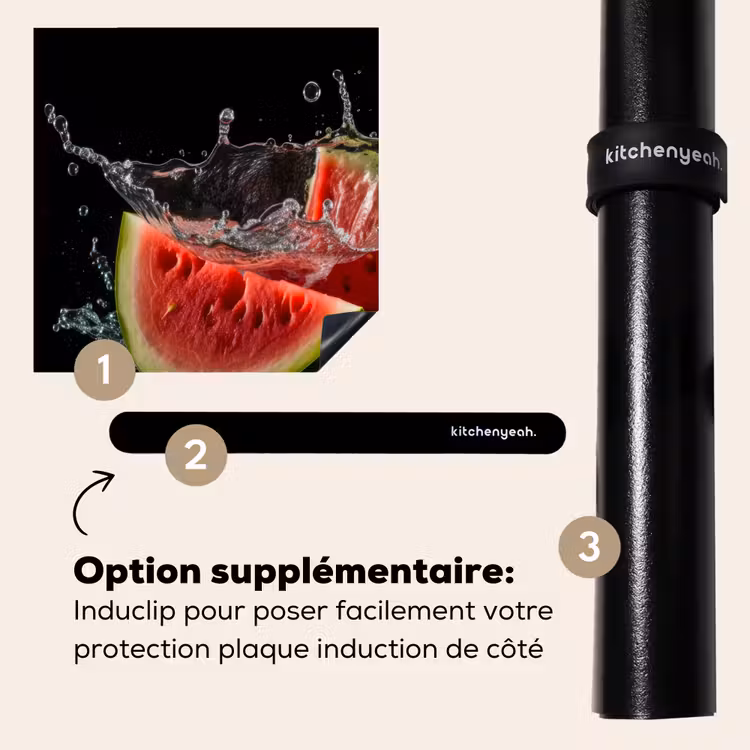 Protection plaque induction - Pastèque - Noir - Eau - Fruit - Melon — 8