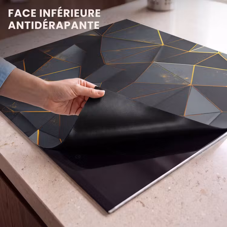 Protection plaque induction - Veine d'or géométrique — 7