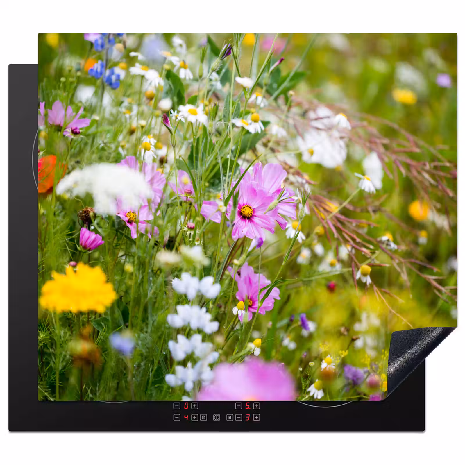 Protection plaque induction - Impression d'un jardin de fleurs sauvages — 1