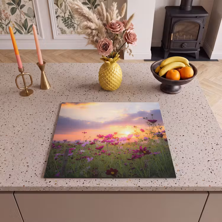 Protection plaque induction - Cosmos au coucher du soleil — 3