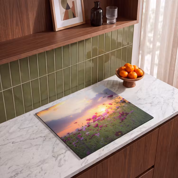Protection plaque induction - Cosmos au coucher du soleil — 4