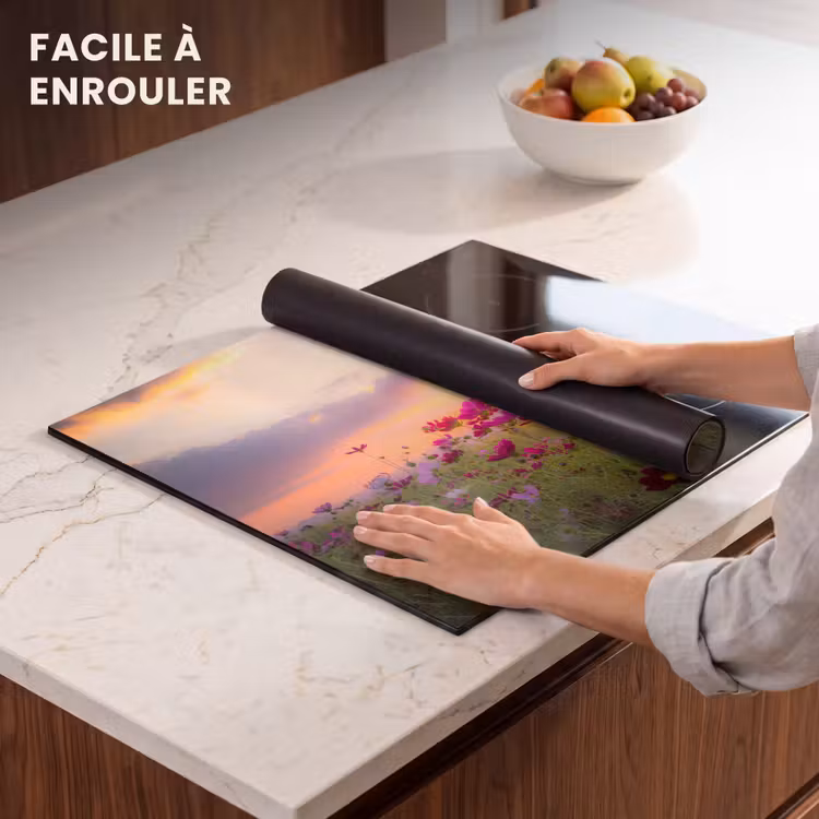 Protection plaque induction - Cosmos au coucher du soleil — 6