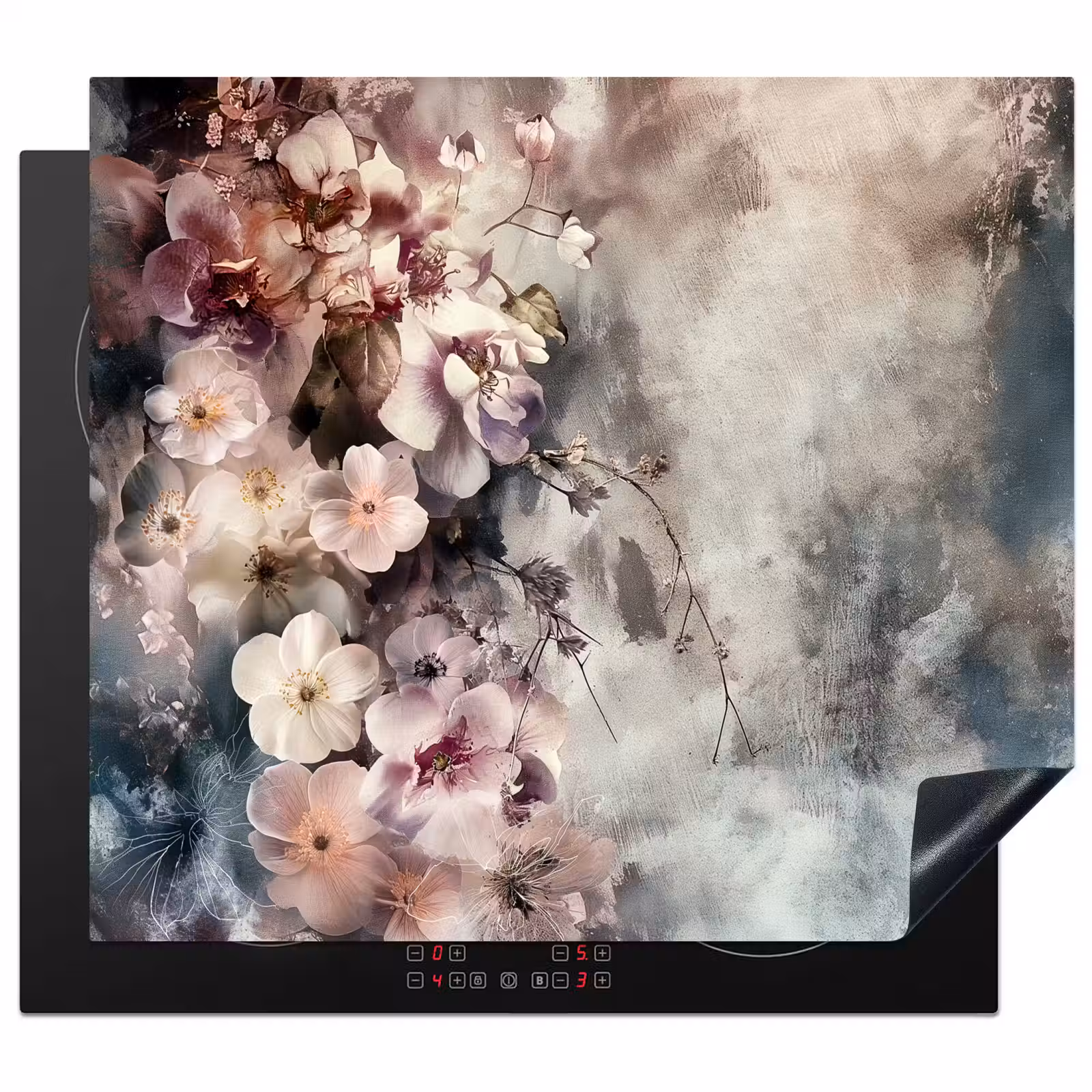 Protection plaque induction - Brouillard de fleurs — 1