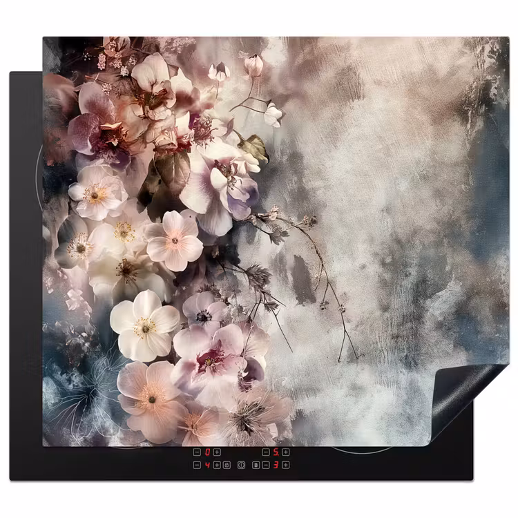 Protection plaque induction - Brouillard de fleurs — 1