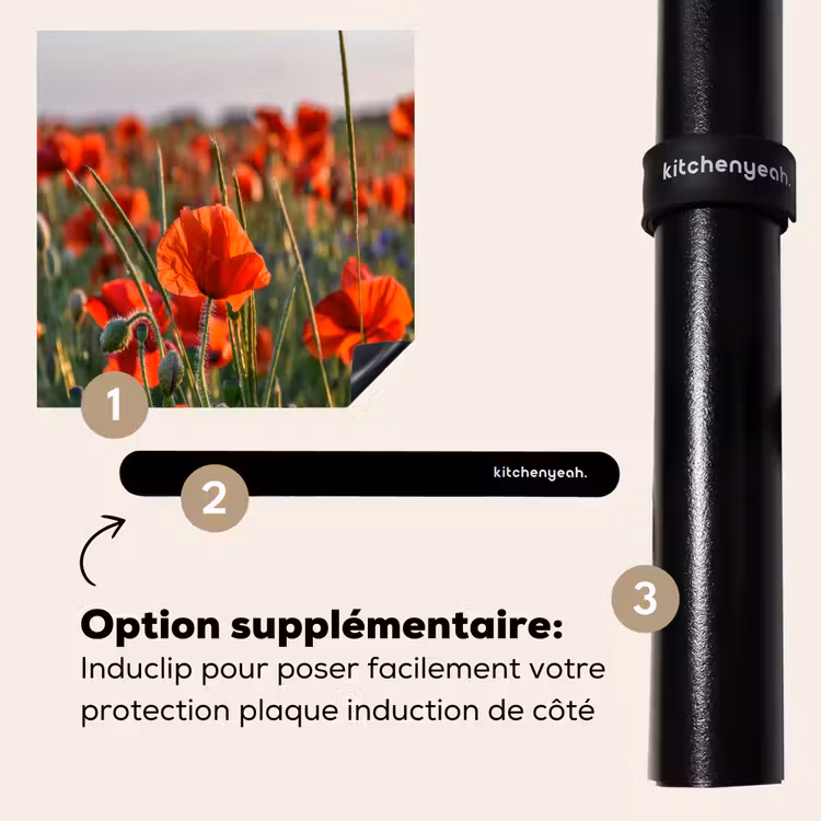 Protection plaque induction - Coquelicots au coucher du soleil — 8
