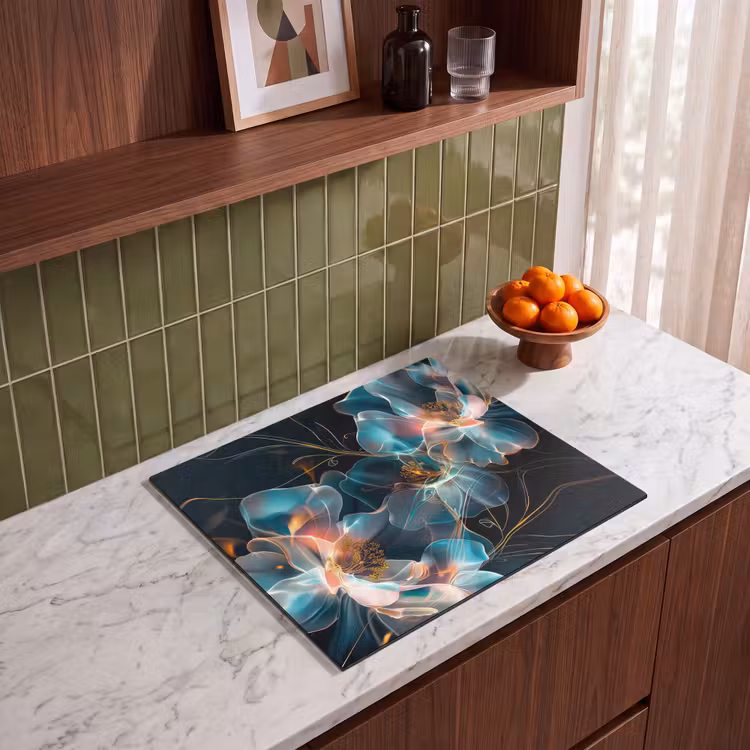 Protection plaque induction - Flore lumineuse dans la nuit — 4
