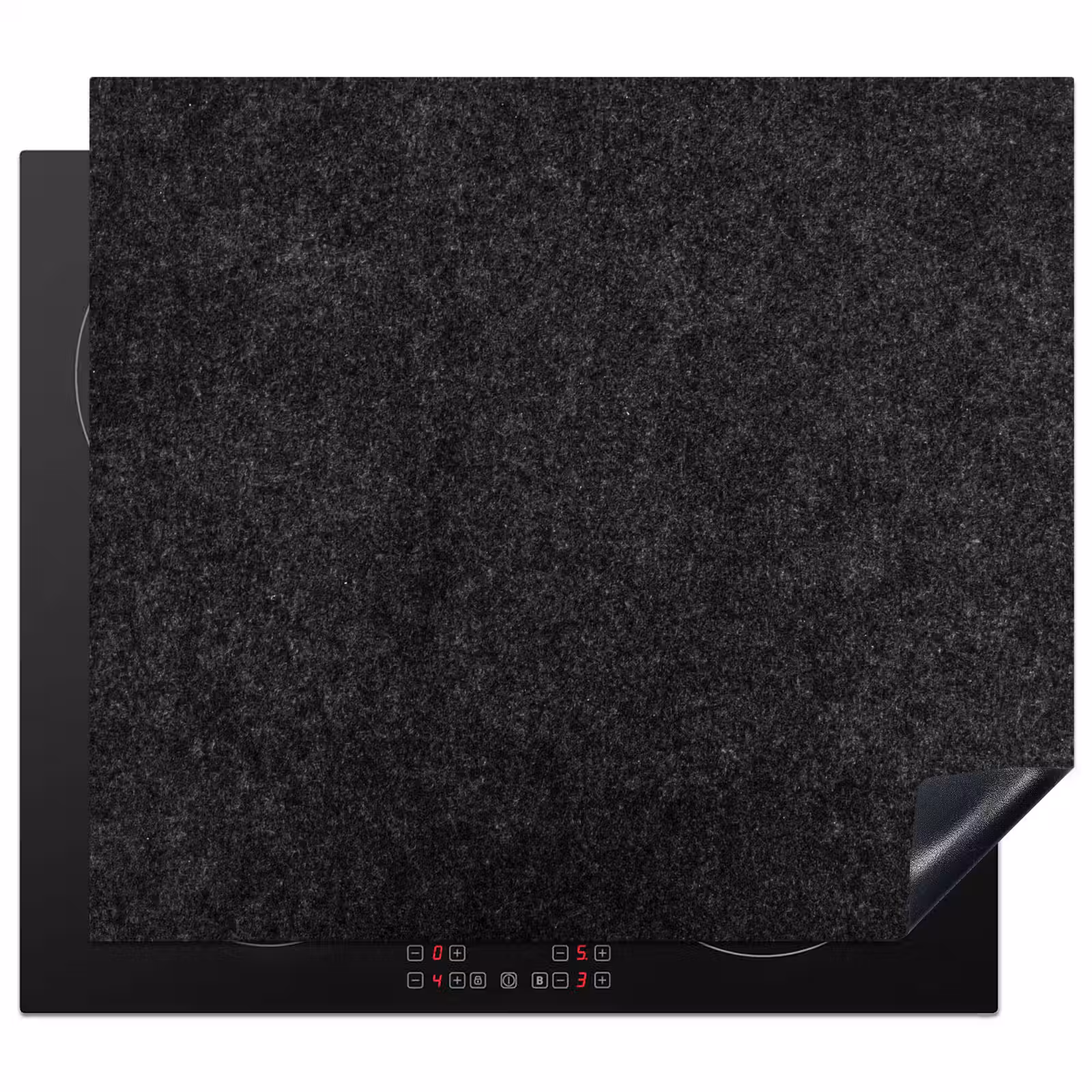 Protection plaque induction - Texture du granit de nuit — 1