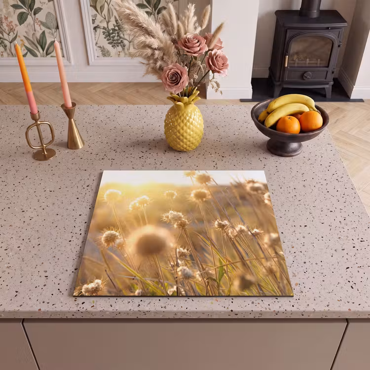 Protection plaque induction - Fleurs des champs au soleil — 3