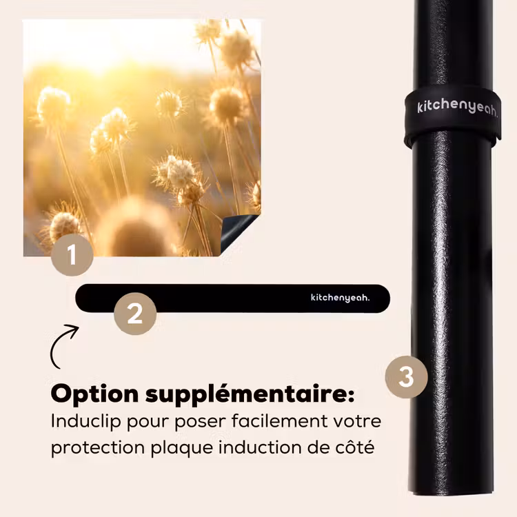 Protection plaque induction - Fleurs des champs au soleil — 8