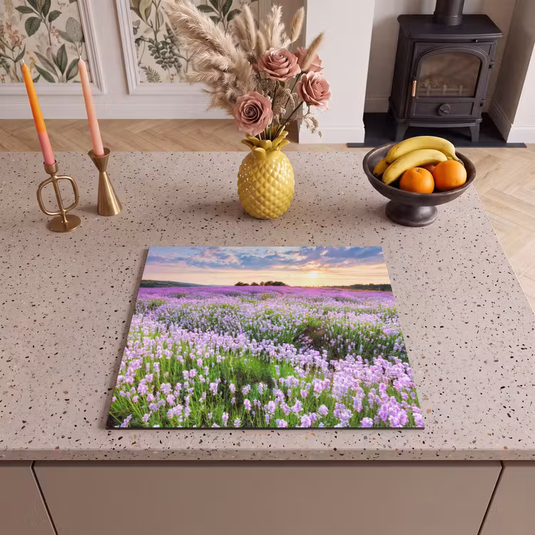 Protection plaque induction - Lavender Dream au coucher du soleil — 3