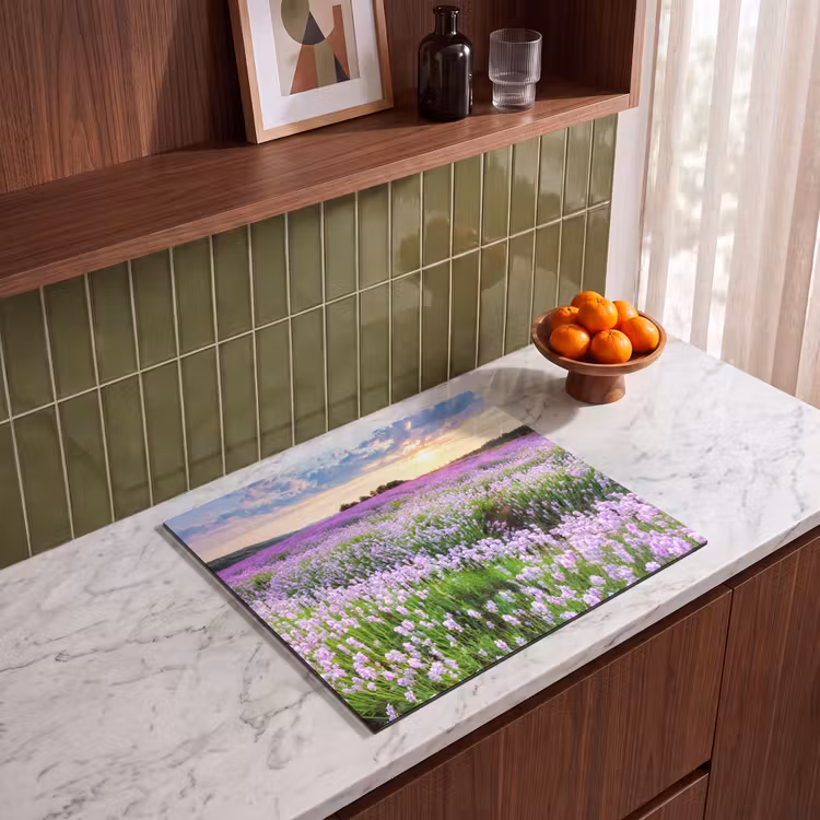 Protection plaque induction - Lavender Dream au coucher du soleil — 4
