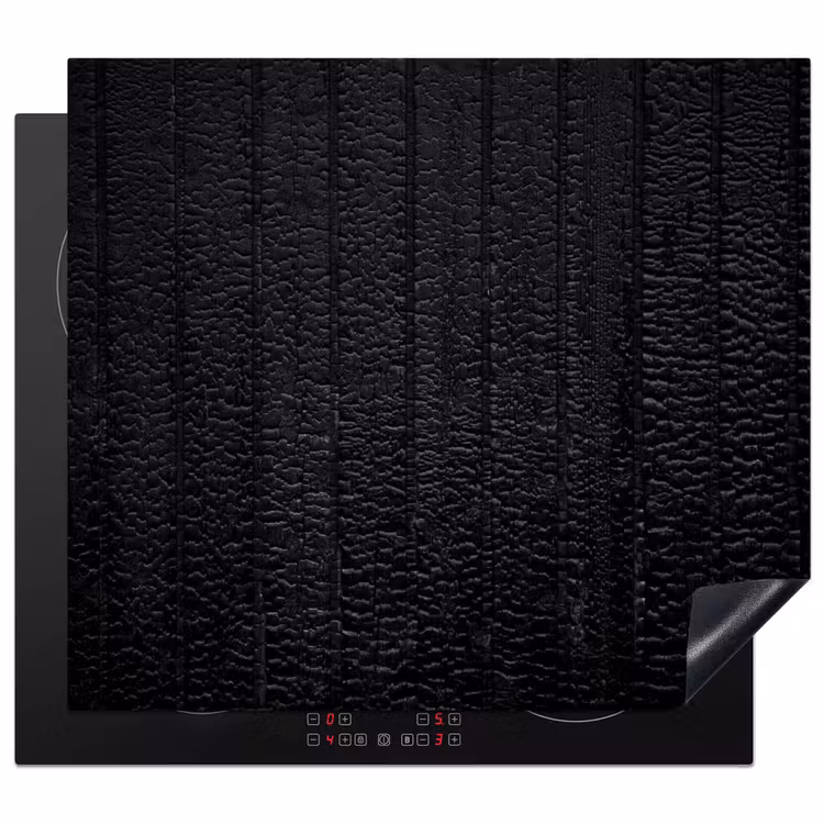 Protection plaque induction - Bois noir vieilli — 1