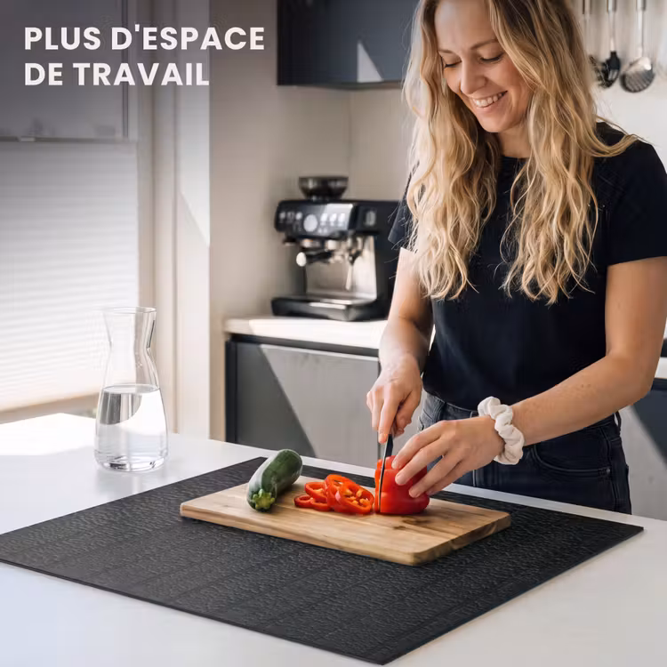 Protection plaque induction - Bois noir vieilli — 5