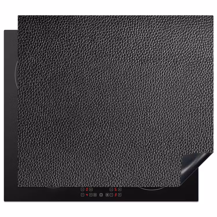 Protection plaque induction - Texture du cuir en Silver Light — 1