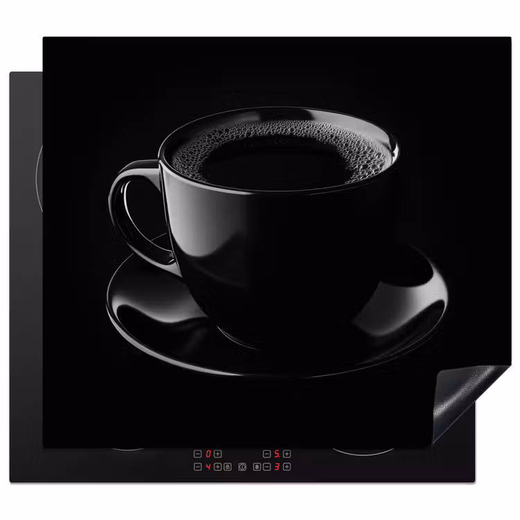 Protection plaque induction - Noir - Café - Tasse — 1