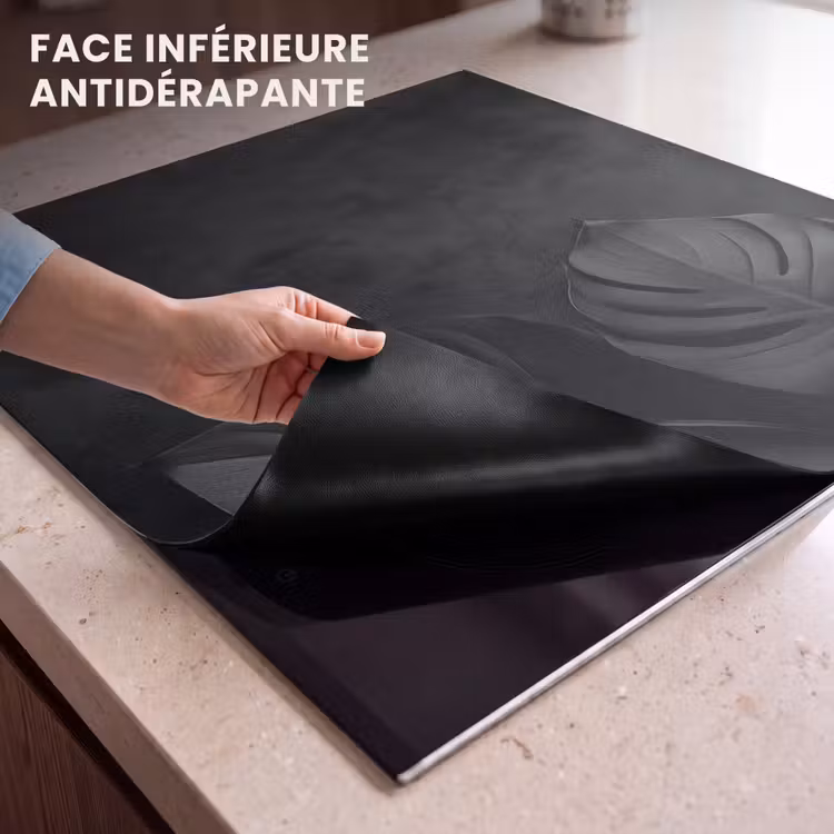 Protection plaque induction - Noir - Feuille - Monstera — 7