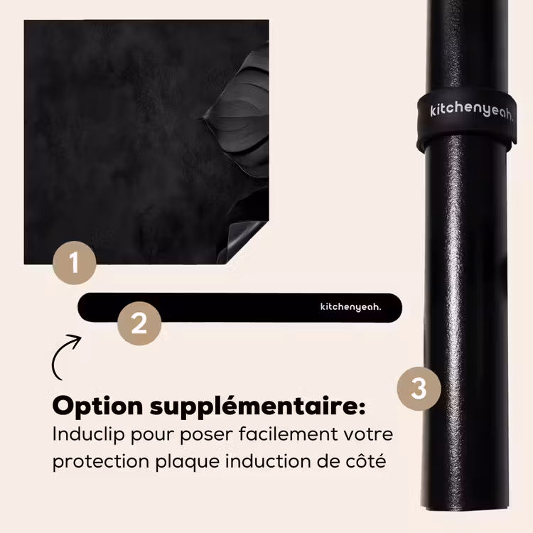 Protection plaque induction - Noir - Feuille - Monstera — 8