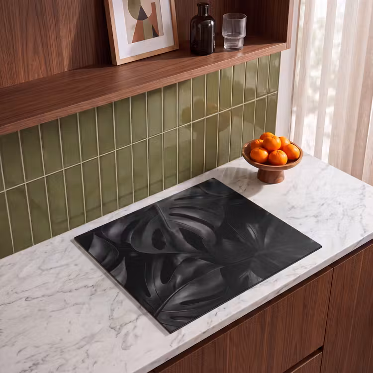 Protection plaque induction - Noir - Monstera - Feuilles — 4